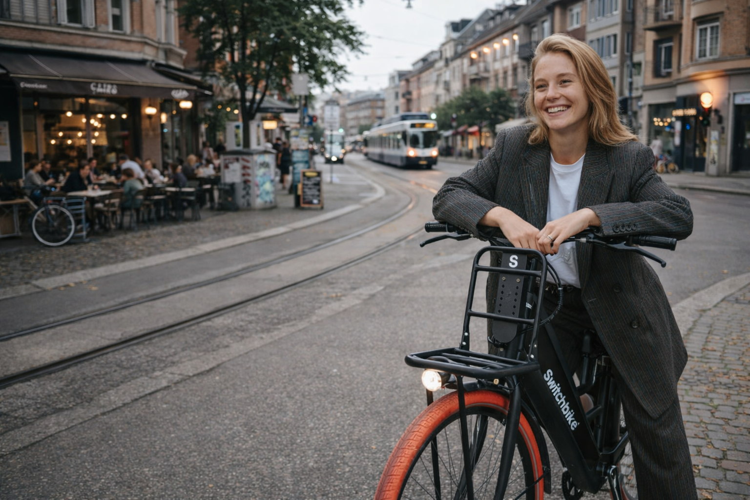 Riding a SwitchBike through Zürich
